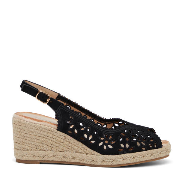 Siyah Tekstil Kadın Sandalet - K26Y1SN68719-I46 - 1