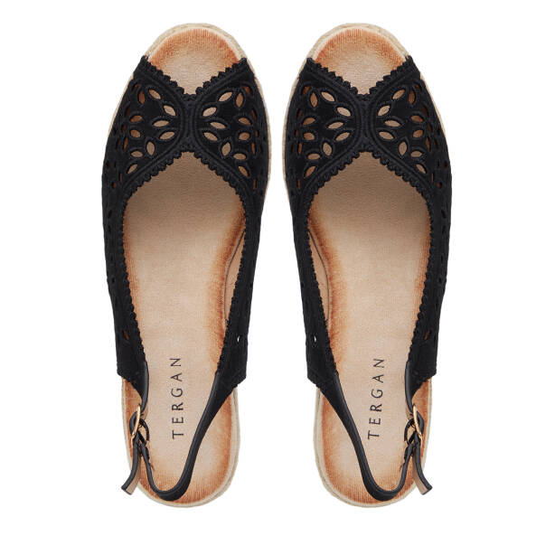 Siyah Tekstil Kadın Sandalet - K26Y1SN68719-I46 - 5