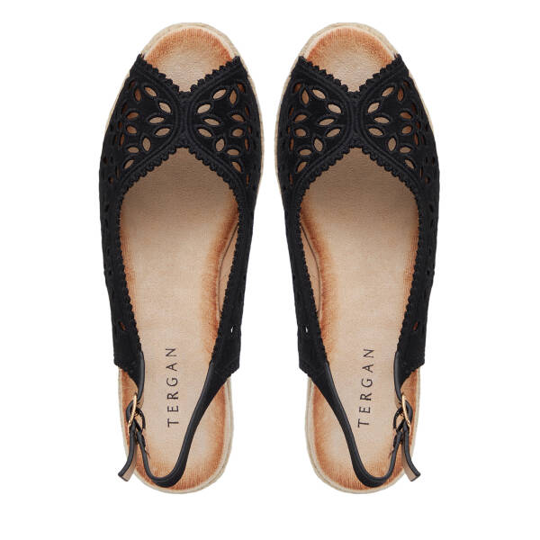 Siyah Tekstil Kadın Sandalet - K26Y1SN68719-I46 - 5