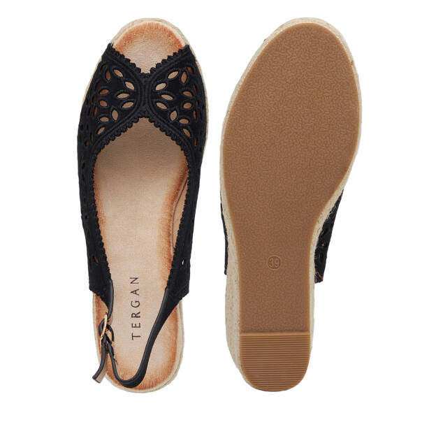 Siyah Tekstil Kadın Sandalet - K26Y1SN68719-I46 - 6