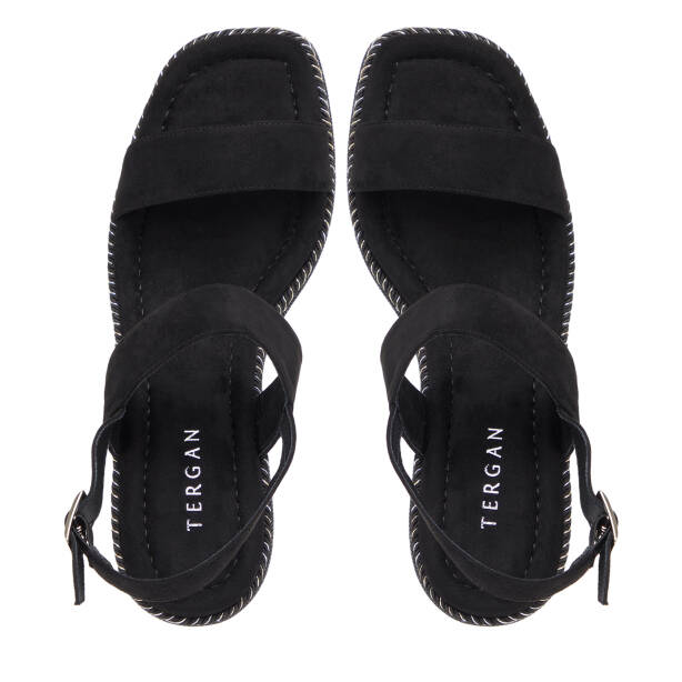 Siyah Tekstil Kadın Sandalet - K26Y1SN68723-I46 - 5