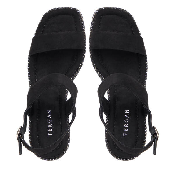 Siyah Tekstil Kadın Sandalet - K26Y1SN68723-I46 - 5