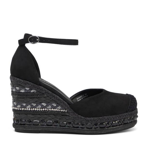 Siyah Tekstil Kadın Sandalet - K26Y1SN68724-I46 - 1