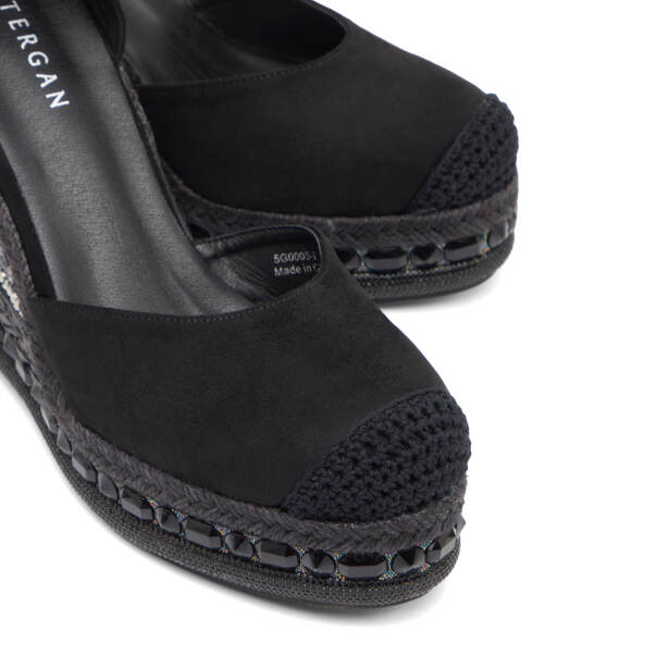 Siyah Tekstil Kadın Sandalet - K26Y1SN68724-I46 - 3