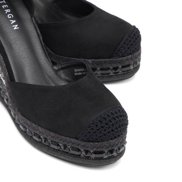 Siyah Tekstil Kadın Sandalet - K26Y1SN68724-I46 - 3