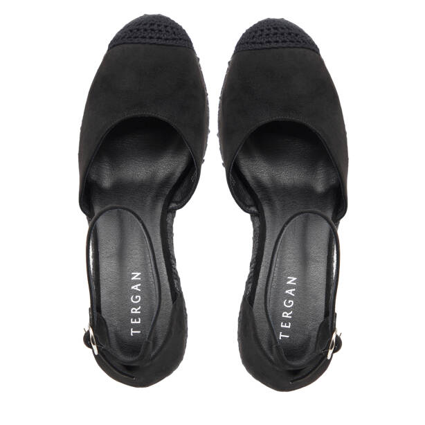 Siyah Tekstil Kadın Sandalet - K26Y1SN68724-I46 - 5