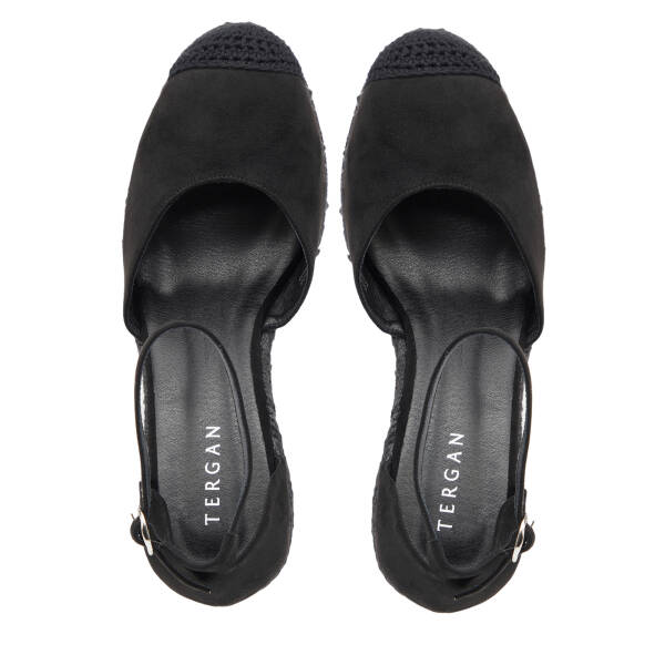 Siyah Tekstil Kadın Sandalet - K26Y1SN68724-I46 - 5