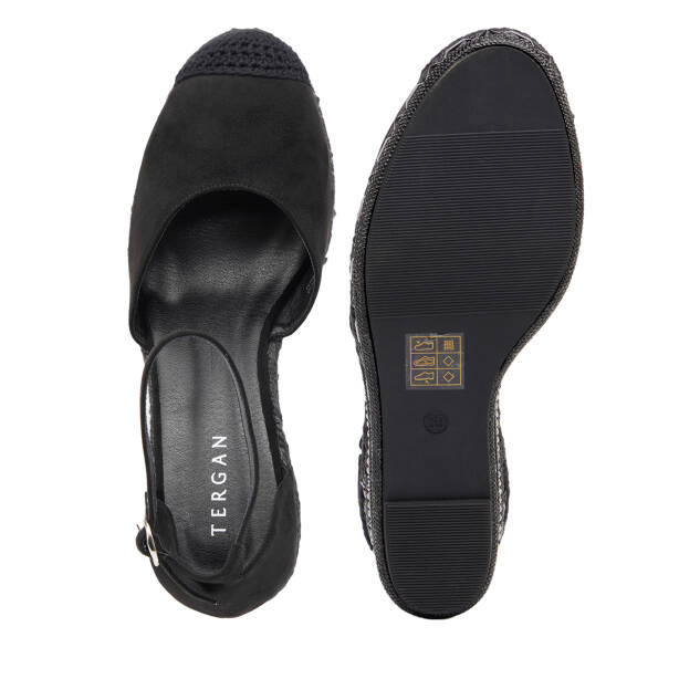Siyah Tekstil Kadın Sandalet - K26Y1SN68724-I46 - 6