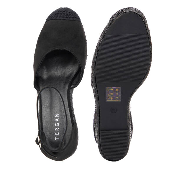 Siyah Tekstil Kadın Sandalet - K26Y1SN68724-I46 - 6