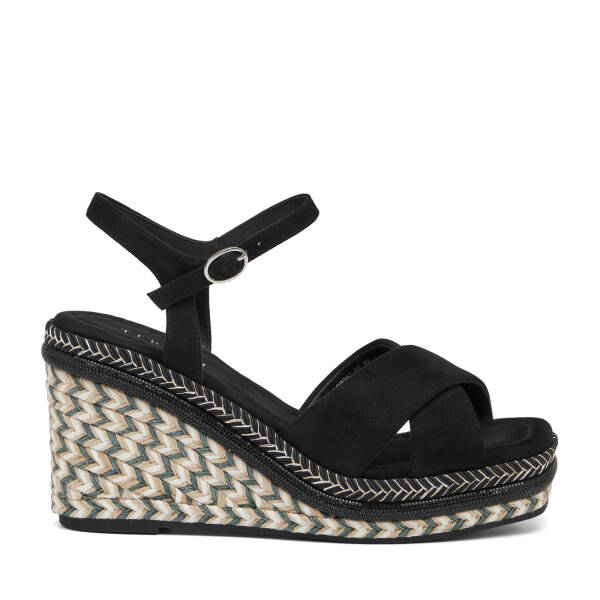 Siyah Tekstil Kadın Sandalet - K26Y1SN68725-I46 - 1
