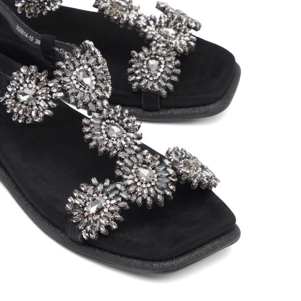 Siyah Tekstil Kadın Sandalet - K26Y1SN68728-I46 - 3
