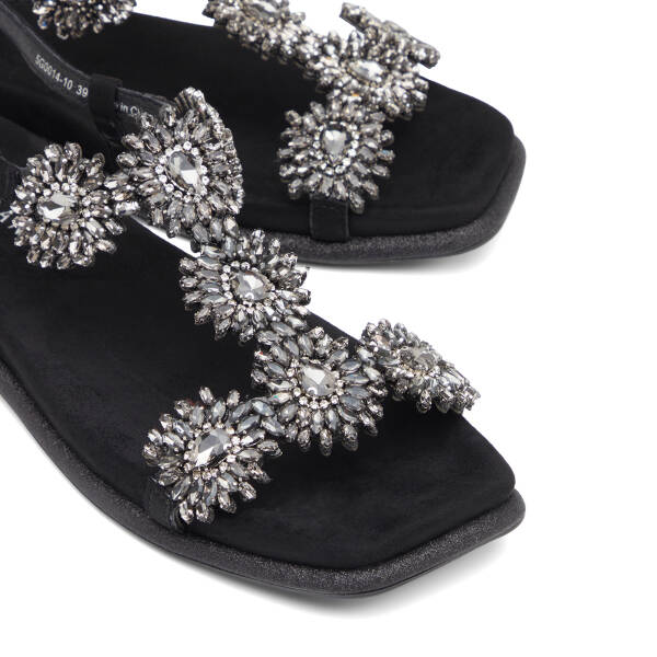 Siyah Tekstil Kadın Sandalet - K26Y1SN68728-I46 - 3