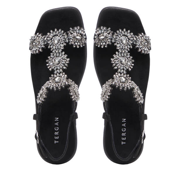 Siyah Tekstil Kadın Sandalet - K26Y1SN68728-I46 - 5