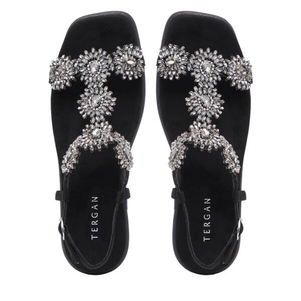 Siyah Tekstil Kadın Sandalet - K26Y1SN68728-I46 - 5