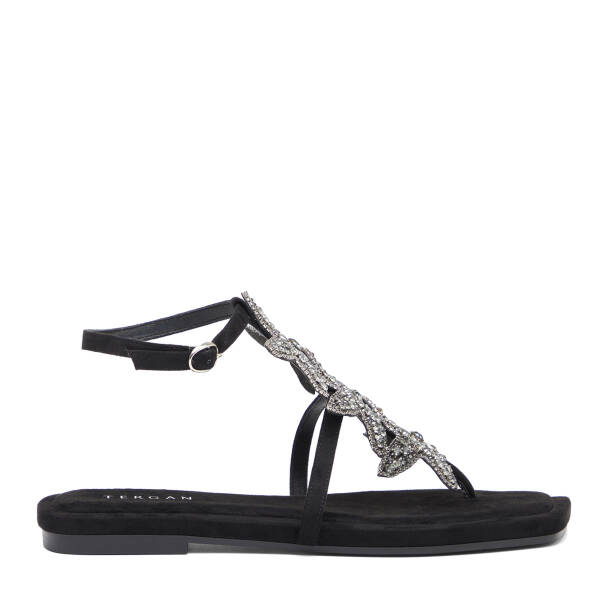 Siyah Tekstil Kadın Sandalet - K26Y1SN68729-I46 - 1