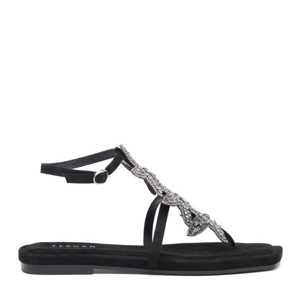 Siyah Tekstil Kadın Sandalet - K26Y1SN68729-I46 - 1