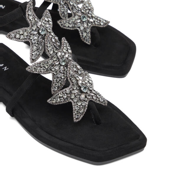 Siyah Tekstil Kadın Sandalet - K26Y1SN68729-I46 - 3