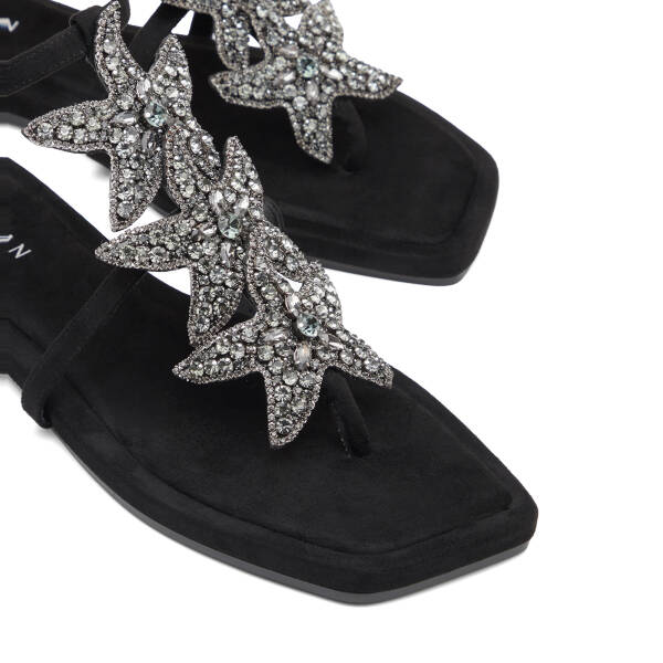Siyah Tekstil Kadın Sandalet - K26Y1SN68729-I46 - 3