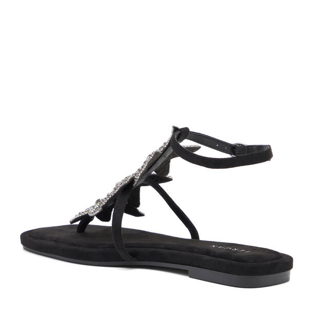 Siyah Tekstil Kadın Sandalet - K26Y1SN68729-I46 - 4
