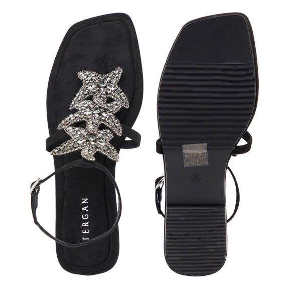 Siyah Tekstil Kadın Sandalet - K26Y1SN68729-I46 - 6