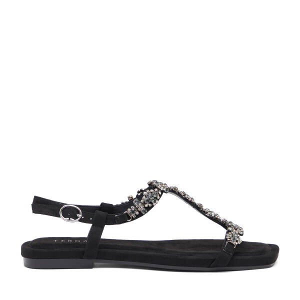Siyah Tekstil Kadın Sandalet - K26Y1SN68730-I46 - 1