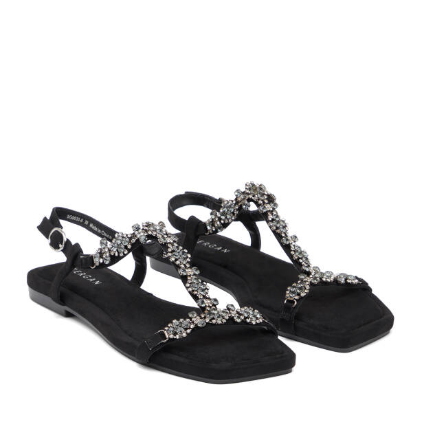 Siyah Tekstil Kadın Sandalet - K26Y1SN68730-I46 - 2
