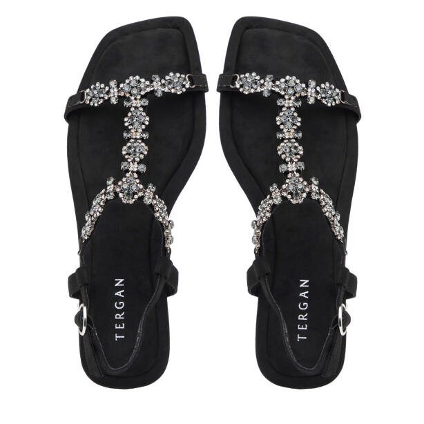 Siyah Tekstil Kadın Sandalet - K26Y1SN68730-I46 - 5