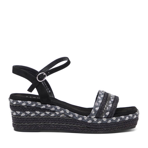 Siyah Tekstil Kadın Sandalet - K26Y1SN68731-I46 - 1