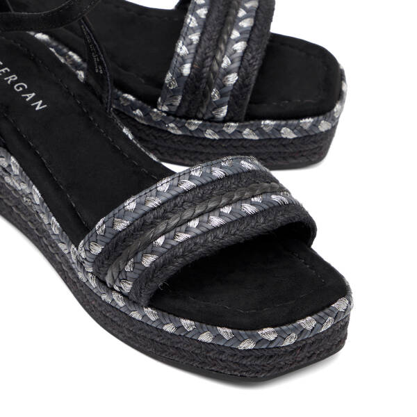 Siyah Tekstil Kadın Sandalet - K26Y1SN68731-I46 - 3