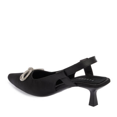 Siyah Tekstil Kadın Stiletto - K24I1AY67330-A10 - 2