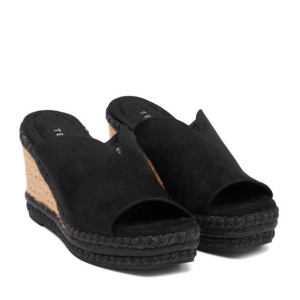 Siyah Tekstil Kadın Terlik - K26Y1TR68727-I46 - 2