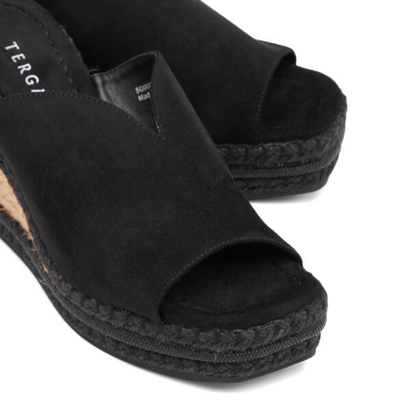 Siyah Tekstil Kadın Terlik - K26Y1TR68727-I46 - 3