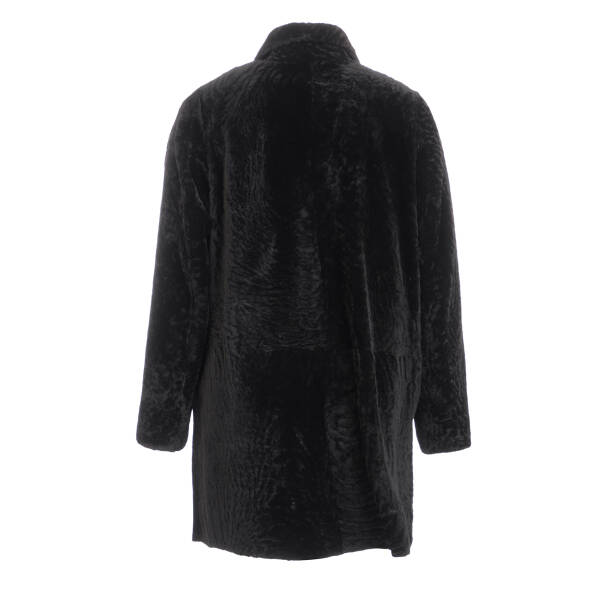 Siyah Tekstil - Kürk Kadın Deri Mont - K24KKM320452-R8X - 4