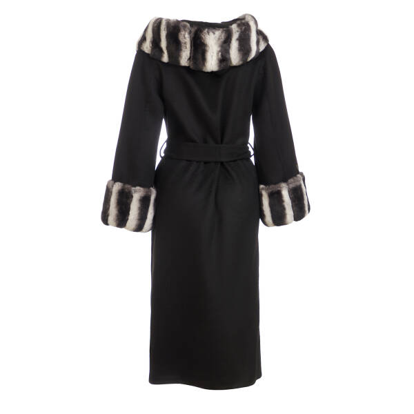 Siyah Tekstil - Kürk Kadın Kürk Kaban - K23IKM320364-R30 - 4