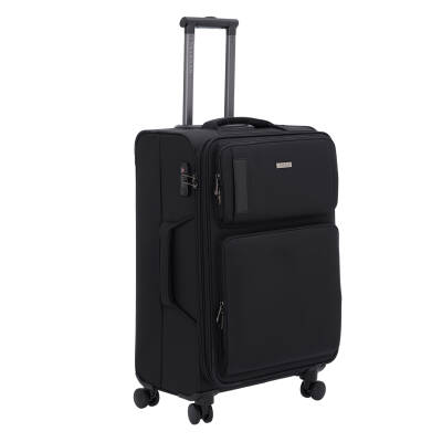 Siyah Tekstil Unisex Valiz - S1SC00047920-D62 - 2