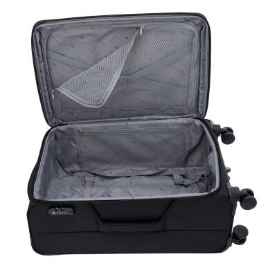Siyah Tekstil Unisex Valiz - S1SC00047920-D62 - 5