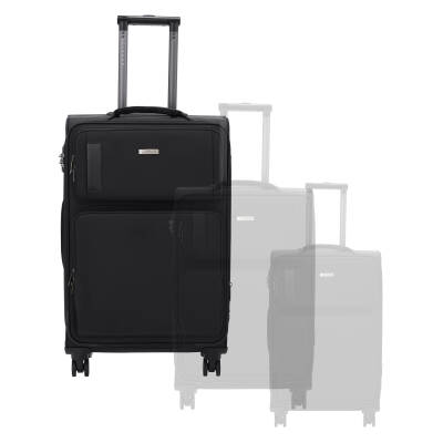 Siyah Tekstil Unisex Valiz - S1SC00047928-D62 - 6