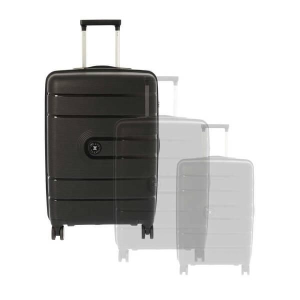 Siyah Unisex Büyük Boy Valiz - S1SC00047528-D62 - 6