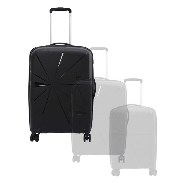 Siyah Unisex Büyük Boy Valiz - S1SC00047828-D62 - 6