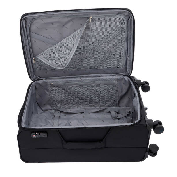 Siyah Unisex Büyük Boy Valiz - S1SC00047928-D62 - Tergan