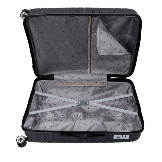 Siyah Unisex Büyük Boy Valiz - S1SC00048228-D62 - 5