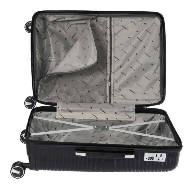 Siyah Unisex Orta Boy Valiz - S1SC00047424-D62 - Tergan