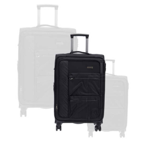 Siyah Unisex Orta Boy Valiz - S1SC00047724-D62 - 6