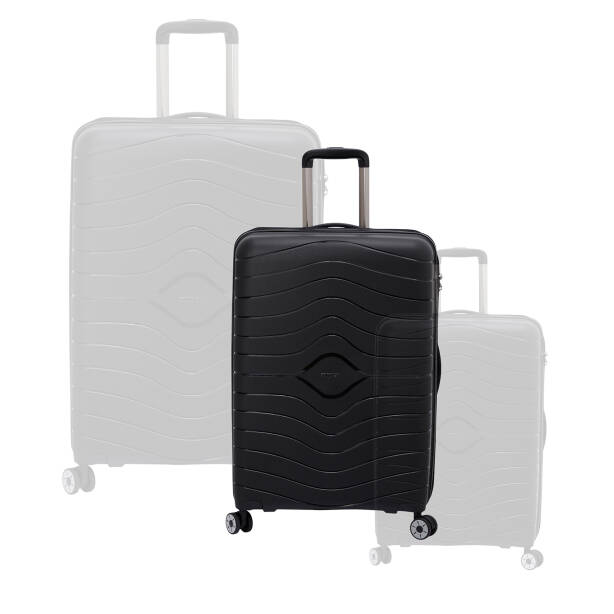 Siyah Unisex Orta Boy Valiz - S1SC00048224-D62 - 6