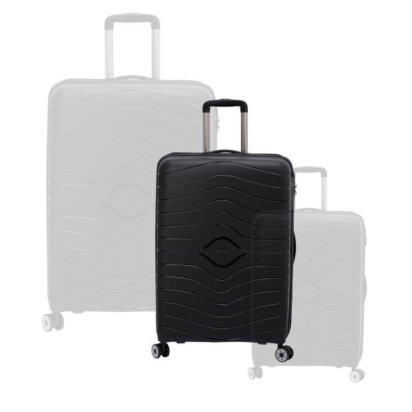 Siyah Unisex Orta Boy Valiz - S1SC00048224-D62 - 6