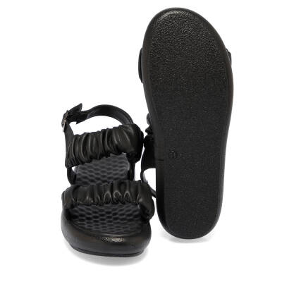  Siyah Vegan Kadın Sandalet - K23YSN210482-O3C - 4