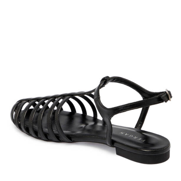 Siyah Vegan Kadın Sandalet - K24Y1SN67086-O3C - Tergan
