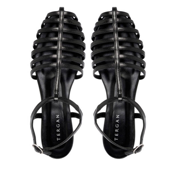 Siyah Vegan Kadın Sandalet - K24Y1SN67086-O3C - Tergan