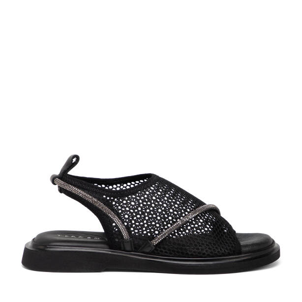 Siyah Vegan Kadın Sandalet - K25Y1SN67956-Q0V 