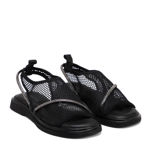 Siyah Vegan Kadın Sandalet - K25Y1SN67956-Q0V - 2